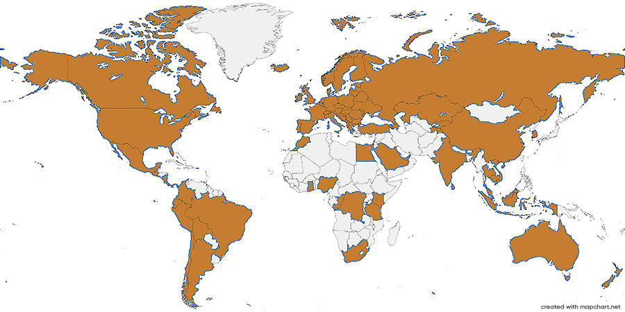 worldmap - Global connectivity